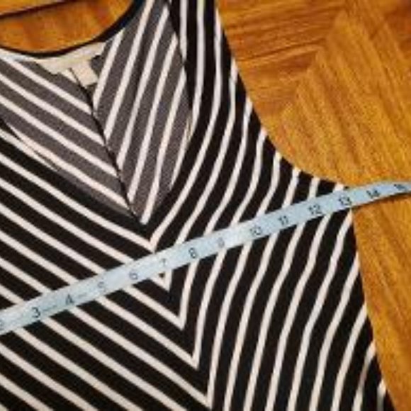 Banana Republic Chevron Striped Fit & Flare Dress - Picture 8 of 8
